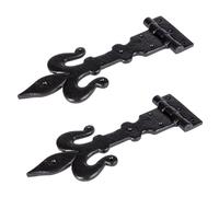 Fleur De Lis T-Hinge - W310mm - Black - Pack of 2 Hammer and Tongs Black 10000mm_x_520mm