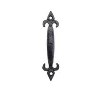 Fleur De Lys Pull Handle 5” (127mm) in Black Antique FF42