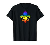 Fleur de LYS Rainbow Symbol Value Graphic T-Shirt