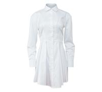 Fleur Du Mal poplin pleated shirt mini dress - White XS-M