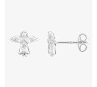 Fleur Kids Sterling Silver Angel Stud Earrings AZE042304 Fleur Silver One Size