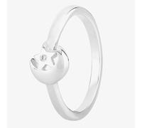 Fleur Kids Sterling Silver Cubic Zirconia Moon And Star Ring AZR116404 44