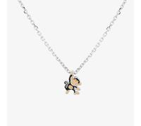 Fleur Kids Sterling Silver & Enamel Reuben the Monkey Necklace THB000904 | Size: 18 inches Fleur Silver 18 inches