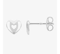 Fleur Kids Sterling Silver Heart Stud Earrings ANE001304