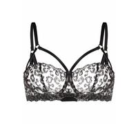 Fleur Of England Kittie caged-strap balcony bra - Black 32B-32C-32D-32DD-34B