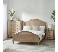 Fleur Rattan Bed - Oak - Sizes Available