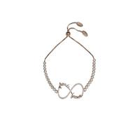 Fleura 9ct Rose Gold Plated 925 Sterling Silver Tennis Bracelet - Elegant Forever Friends Jewellery for Women, Gift Boxed