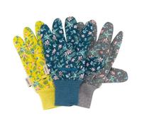 Fleurette Cotton Grips M8 Triple Pack Gloves
