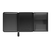 Flevel V2 Pilot document holder, Pilot wallet, Real Leather. RFID-Blocking, Travel Wallet, Stylish Travel Companion for Aviation Professionals, Black, Airtag