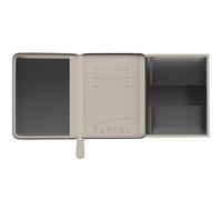 Flevel V2 Pilot document holder, Pilot wallet, Real Leather. RFID-Blocking, Travel Wallet, Stylish Travel Companion for Aviation Professionals, Beige, Classic