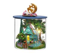 Flever Dollhouse Miniature DIY House Kit Creative Room Dream Bottle Series with Furniture for Romantic Valentine's Gift (Fantasy Wonderland)