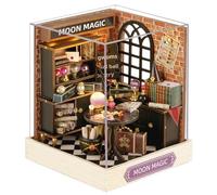 Flever Dollhouse Miniature DIY House Kit Creative Room with Furniture for Romantic Artwork Gift (Moon Magic)