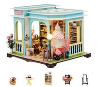 Flever Dollhouse Miniature DIY House Kit Creative Room with Furniture for Romantic Valentine's Gift (Tailor Shop)