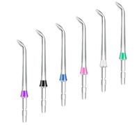 Flewdart 6pcs Spare Nozzle High Pressure Dental Jet for Waterpik, Nozzle Dental Appliance Compatible with Waterpik Water Flosser Wf02/03ec Wp-100/108/112/250ec Wp-450/462/560/562ec Wp-563/565/660/662e