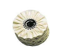 Flex 317950 Buffing Disc with Cotton Ring (Diameter 100 mm, Polishing Ring Made of Impregnated Cotton Cloth, for Aluminium/Copper/Brass/VA Steels, High-Gloss Polisher) 317.950