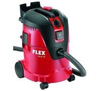 Flex 405426 VCE 26 L MC Safety Vacuum Cleaner (1200 W, Industrial Vacuum Cleaner with Accessories, 25 L Tank, Liquid Capacity 16 L, Hose Length 3.5 m), Red, klein