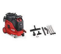 Flex 465682, Safety Vacuum Cleaner VCE 33 M AC Set 230/EEC (Vacuum Cleaner with Automatic Filter Cleaning), Red/Black