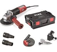 FLEX Angle Grinder LE 15-11 125 L-Boxx + Extractor Set - 230V UK Plug