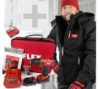Flex Battery Heated Jacket Size L + 2-Speed Battery Drill DD 2G 10.8-LD 462691