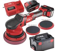 Flex Battery Orbital Xfe 15 150 18 Ec 418.099 Polishing Machine 15mm Hub 2xTe