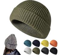 Flex Beanie 2.0 - Unisex,Weflexus Reflective Beanie,Flex Beanie Reflective Hat,Warm Knitted Night Running Walking Reflective Hat,High Visibility Warm Winter Soft Knit Cuffed Beanie Hat Cap (Green)