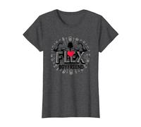 Flex Boyfriend: Muscle Man for Fitness Enthusiasts T-Shirt, Women, Dark Heather Grey, XS