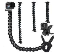 Flex Clamp Arm Mount With Adjustable Gooseneck Flexible Jaws Clip Bracket Holder For GoPro Hero 10 9 19 Joints