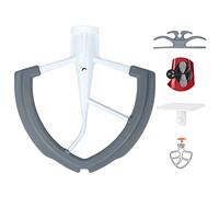 Flex Edge Beater for KitchenAid 6 QT Bowl-Lift Stand Mixer with 2 Kitchen Accessories, Flat Beater Paddle with Flexible Silicone Edges Bowl Scraper, Kitchen Aid Mixers Accessories