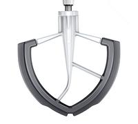 Flex Edge Beater for KitchenAid 6QT Bowl-Lift Stand Mixer, Double Silicone Edge Mixer Paddle, White