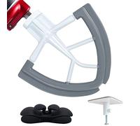 Flex Edge Beater for KitchenAid Mixer,4.5-5 Qt Tilt-Head Stand Mixer Accessories with Coated Metal Frame and Flexibale Silicone Edge Bowl Scraper