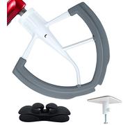 Flex Edge Beater for KitchenAid Mixer,5-8 Qt Tilt-Head Stand Mixer Accessories with Coated Metal Frame and Flexibale Silicone Edge Bowl Scraper
