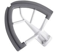 Flex Edge Beater for KitchenAid Tilt-Head Stand Mixer, 4.5-5 Quart Flat Beater Paddle with Flexible Silicone Edges Bowl Scraper, White