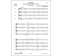 FLEX EDITIONS HAENDEL G. F. - SARABANDE - STRING QUARTET Classical sheets String ensemble
