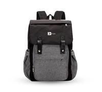 Flex Large Waterproof Diaper Changing Baby Bag Backpack with USB Port Pram Hooks Durable Oxford Fabric Nappy Bag Insulated Bottle pouch 2 Side pockets Padded Straps forTravel Hospital Bag Black Top