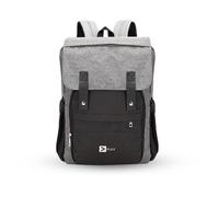 Flex Large Waterproof Diaper Changing Baby Bag Backpack with USB Port Pram Hooks Durable Oxford Fabric Nappy Bag Insulated Bottle pouch 2 Side pockets Padded Straps for Travel Hospital Bag Grey Top
