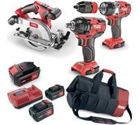 Flex Pack Cordless Drill Circular Saw Impact Driver 1/2" 3x Battery LG + Bag