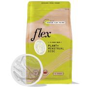 Flex Plant Plus Disc | Plant-Based Disposable Period Discs | Tampon and Cup Alternative | Capacity of 5 Super Tampons | Menstrual Disc Made with Sustainable Medical-Grade Plant Polymers | 12 Count