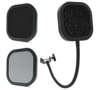 Flex Pro Replaceable Microphone Pop Shield Filter for Recording with Heavy Duty Flexible Goose Neck by Audio Icon (Pop Filter Bundle)