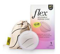 Flex Reusable Disc | Reusable Menstrual Disc | Tampon, Pad, and Cup Alternative | Capacity of 6 Super Tampons | Lasts up to 10 Years | Includes Carrying Pouch & 2 Free Disposable Discs