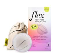 Flex Reusable Disc | Reusable Menstrual Disc | Tampon, Pad, and Cup Alternative | Capacity of 6 Super Tampons | Lasts up to 10 Years | Includes Carrying Pouch & 2 Free Disposable Discs