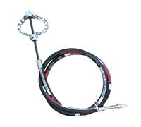 Flex Shaft Descaling Tool - Pipe Unclogger, Drain Opener | Adjustable Rotary Chain Cleaner Head, High Torque Clog Buster Cable, Professional Blockage Remover System, Flexible Rod for Bathroom Toilet