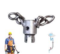 Flex-Shaft Sewer Descaling Chain, Heavy Duty Drain Clog Remover, Flex Shaft Sewer Cleaning Tool, Efficient Descaling Durable Metal Hair Tool Drain Opener PVC Pipe Maintenance Tool (Single chain)
