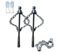 Flex-Shaft Sewer Descaling Chain, Push-Type Rotary Cable Sewer Dredge, Multi-Purpose Pvc Pipe Maintenance Tool, Tube Cleaning Knocker, Oil Pollution In Pipeline Blocks Drilling Tools (2set)