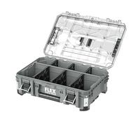 FLEX - Stack Pack Tool Storage System - Deep Organiser - 533242 - Made of Impact Resistant Plastic with Aluminium Reinforced Corners, Metal Latch and More - Storage for Tools Set