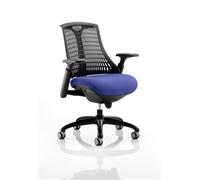 Flex Task Operator Chair Black Frame Black Back Serene Colo