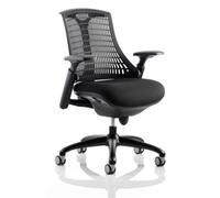 Dynamic Synchro Tilt Task Operator Chair Height Adjustable Arms Flex Black Frame Without Headrest Medium Back