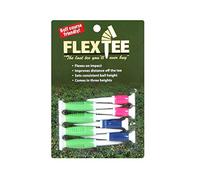 Flex Tee Flexible Florescent Green/Blue/Pink Plastic Golf Tees, 8 Pack Assorted Sizes | Virtually Unbreakable Colorful Golf Tees, Greater Distance, Accuracy, Less Resistance