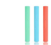 Flex Therapy Bar 4Pcs Physical Therapy Flexible Twist Bar Rod Hand Wrist Exerciser Bars Silicone Different Resistance Strength Training Tools(Orange-25LB)