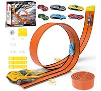 Flex Track for Kids, 4.6M Portable Flexible Race Tracks for Birthday Gifts