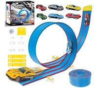 Flex Track for Kids, 4.6M Portable Flexible Race Tracks for Birthday Gifts